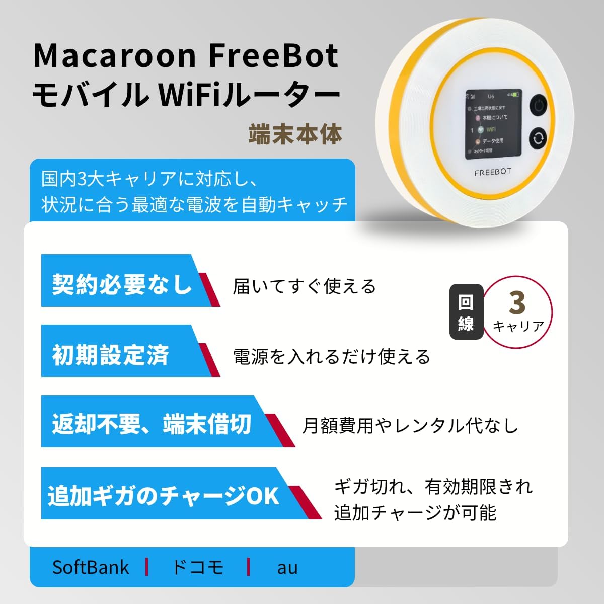 Macaroon SE ポケットwifi simフリー モバイルルーター WI-FI ルーター